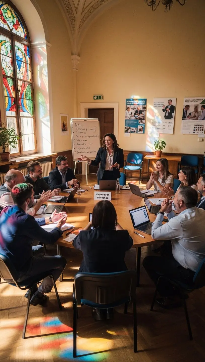 Egy csoport, amely közösen dolgozik egy projekten, ösztönözve a kreatív ötleteket.